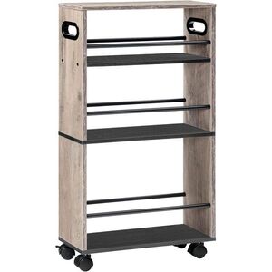 Pojazdný kuchynský regál Vasagle Tonari 45 cm sivý vyobraziť
