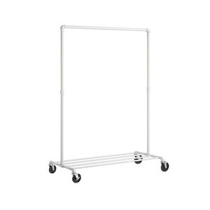 Pojazdný stojan na oblečenie Clair 100 cm biely vyobraziť