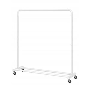 Pojazdný stojan na oblečenie Undy 110 cm biely vyobraziť