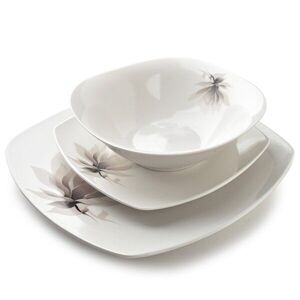 Porcelánová jedálenská súprava 18 ks tanierov MAGNOLIA biela vyobraziť