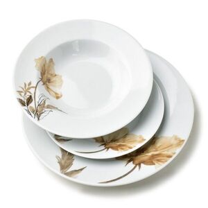 Porcelánová jedálenská súprava LEA Beige II 18 ks biela/béžová vyobraziť