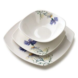 Porcelánová jedálenská súprava LEA Cornflower 18 ks biela/modrá vyobraziť