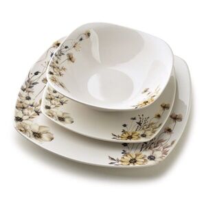 Porcelánová jedálenská súprava LEA Prime 18 ks biela/béžová vyobraziť