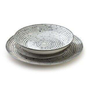 Porcelánová sada 18 ks STRIPES GREY sivá vyobraziť