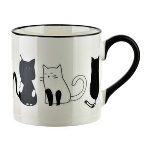 Porcelánový hrnček COTTELLO II. 370 ml biely/čierny vyobraziť