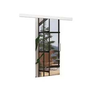 Posuvné interiérové dvere so zrkadlom BARONA 86x205 cm biele vyobraziť