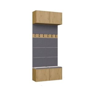 Predsieňová stena HAGA 2W 100 cm dub Artisan vyobraziť