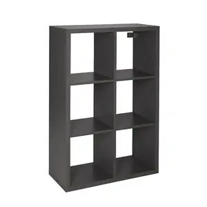 Regál Mixxit 6 B&Q 74 cm grafit vyobraziť
