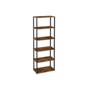 Regál Vasagle Pier 173 cm čierny/hnedý vyobraziť