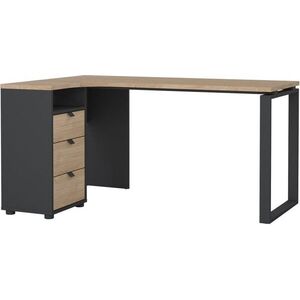 Rohový písací stôl Sigaly 600/03 150 cm sivý/hickory Jackson vyobraziť