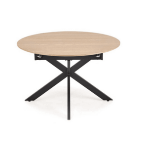Rozkladací jedálenský stôl ACORD 120/200 cm dub prírodný/čierny vyobraziť
