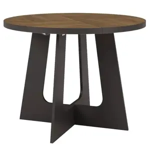 Rozkladací jedálenský stôl Belagio 110/160 cm čierny/dub Lefkas tmavý vyobraziť