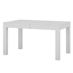 Rozkladací jedálenský stôl Jord 140/260 cm biely vyobraziť