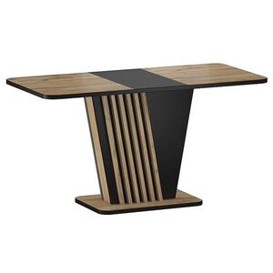 Rozkladací jedálenský stôl Nevio 125/170 cm dub artisan/čierny vyobraziť