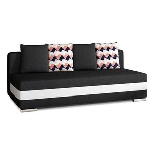 Rozkladacia pohovka CALIA 195 cm Sawana 14/Soft 17/Zigzag 60 čierna vyobraziť