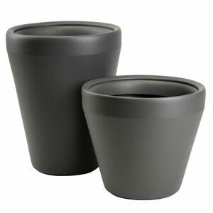 Sada 2 ks kvetináčov Purea 51, 2x39, 5/34, 9x39, 5 cm antracitová vyobraziť