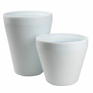 Sada 2 ks kvetináčov Purea 51, 2x39, 5/34, 9x39, 5 cm biela vyobraziť