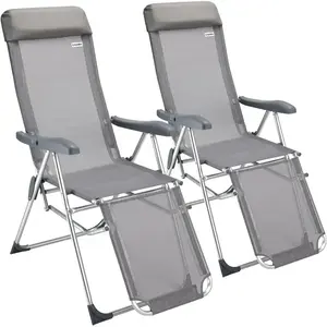 Sada 2 ks záhradných kresiel Tracy sivá vyobraziť