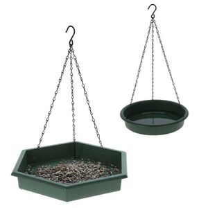 Sada 2 ks závesného krmítka a pítka pre vtáky NORIA zelená vyobraziť