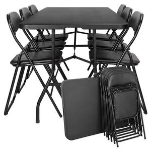 Sada cateringového nábytku FETA BLACK pre 6 osôb čierna vyobraziť