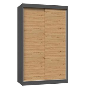 Šatníková skriňa IGA II 120 cm antracit/dub artisan vyobraziť
