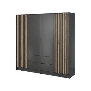 Šatníková skriňa Nelly 206 cm grafit/dub artisan vyobraziť