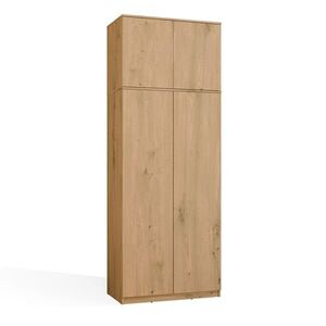 Šatníková skriňa s nadstavcom Malwa II 90 cm dub artisan vyobraziť