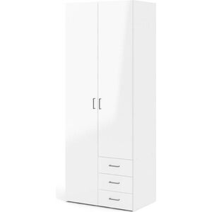 Šatníková skriňa Sida 77 cm biely lesk vyobraziť