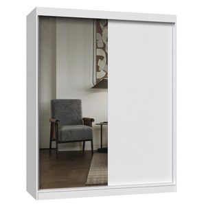 Šatníková skriňa so zrkadlom Iga A/B 160 cm biela vyobraziť