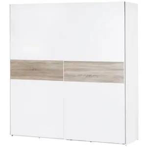 Šatníková skriňa Wenecja 01 183 cm biela/sub sonoma vyobraziť