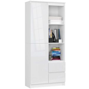 Skriňa Rexa 80 cm biela lesk vyobraziť