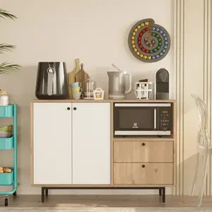 Skrinka na mikrovlnku Houseland Royce 02 dub Castello/biela vyobraziť