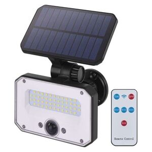 Solárny LED reflektor SPILO s pohybovým senzorom čierny/neutrálna biela vyobraziť