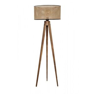 Stojaca lampa Tripod Ceviz 153 cm hnedá vyobraziť