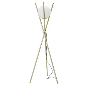 Stojacia lampa Glamy 155 cm biela/zlatá vyobraziť