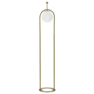 Stojacia lampa Glamy 168 cm biela/zlatá vyobraziť