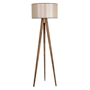 Stojacia lampa Lambader 153 cm hnedá/béžová vyobraziť