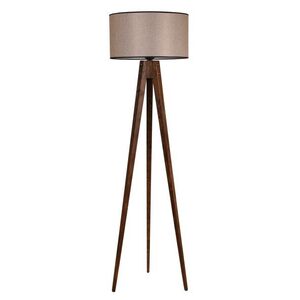 Stojacia lampa Lambader 153 cm hnedá/hnedá vyobraziť