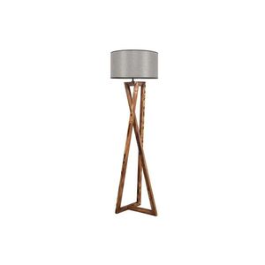 Stojacia lampa Macka 166 cm hnedá/lesklá šedá vyobraziť