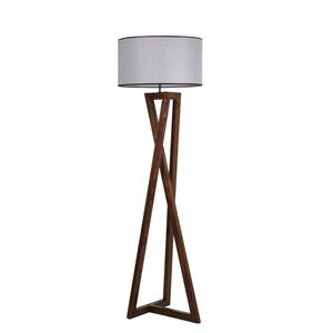 Stojacia lampa Macka 166 cm hnedá/matná šedá vyobraziť