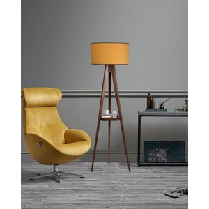 Stojacia lampa Sehbalı Ceviz 153 cm žltá vyobraziť