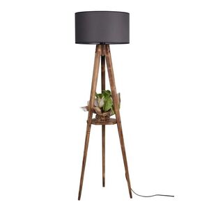 Stojacia lampa Sehbali IV 153 cm hnedá/šedá vyobraziť