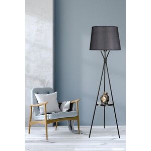 Stojacia lampa Venedik 165 cm čierna vyobraziť