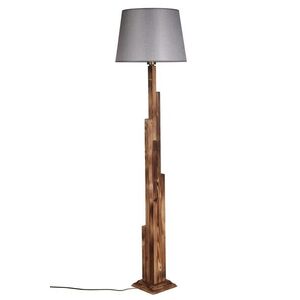 Stojacia lampa Yanik I 165 cm hnedá/sivá vyobraziť