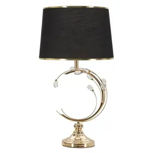 Stolná lampa Bruxelles 65 cm čierno-zlatá vyobraziť