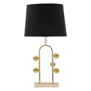 Stolná lampa Bubble 61 cm čierno-zlatá vyobraziť