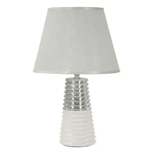 Stolná lampa Candela 41 cm strieborná vyobraziť