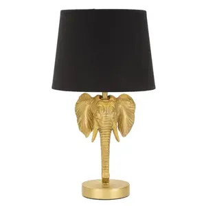 Stolná lampa Elephant 43 cm čierno-zlatá vyobraziť