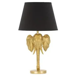 Stolná lampa Elephant 59 cm čierno-zlatá vyobraziť