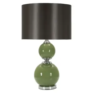 Stolná lampa Eva Two 65 cm čierno-zelená vyobraziť
